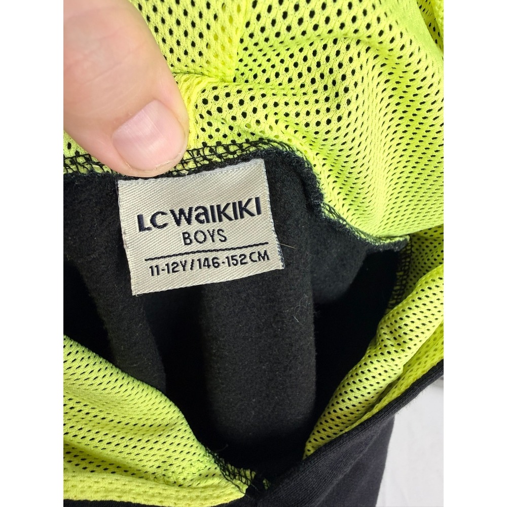 LC Waikiki Boys 11Y Black‎ Dont Give Up Graphic Hoodie Neon Yellow  Pullover - Picture 12 of 13